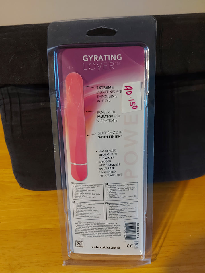 AD-13: Calexotics: Gyration Sensations "Gyrating Lover" Vibrator -Pink