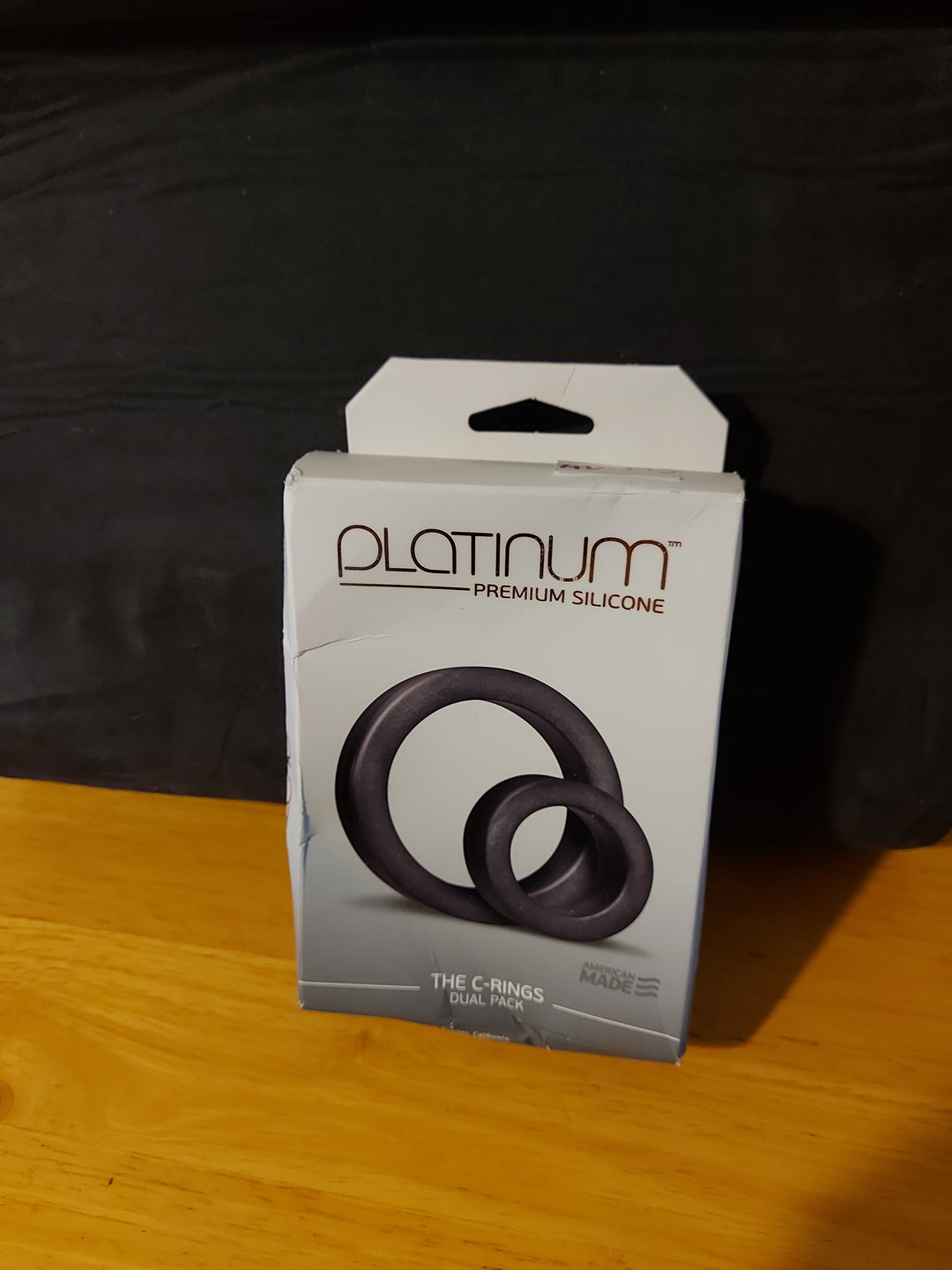 AD-12: Doc Johnson Platinum Premium Silicone - The C-Rings Cock Rings, Charcoal