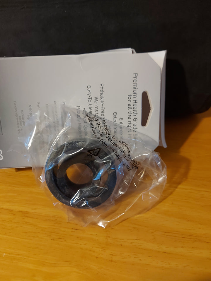 AD-12: Doc Johnson Platinum Premium Silicone - The C-Rings Cock Rings, Charcoal