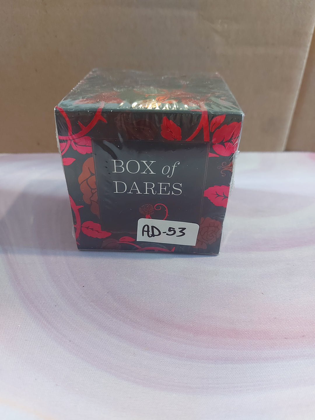 AD-53: Box of Dares: 100 Sexy Prompts for Couples (Game for Couples, Adult Card Game, Sexy Prompts for Romance)