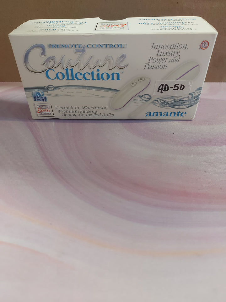 AD-50: California Exotic Couture Collection: Amante Remote Control Egg - White