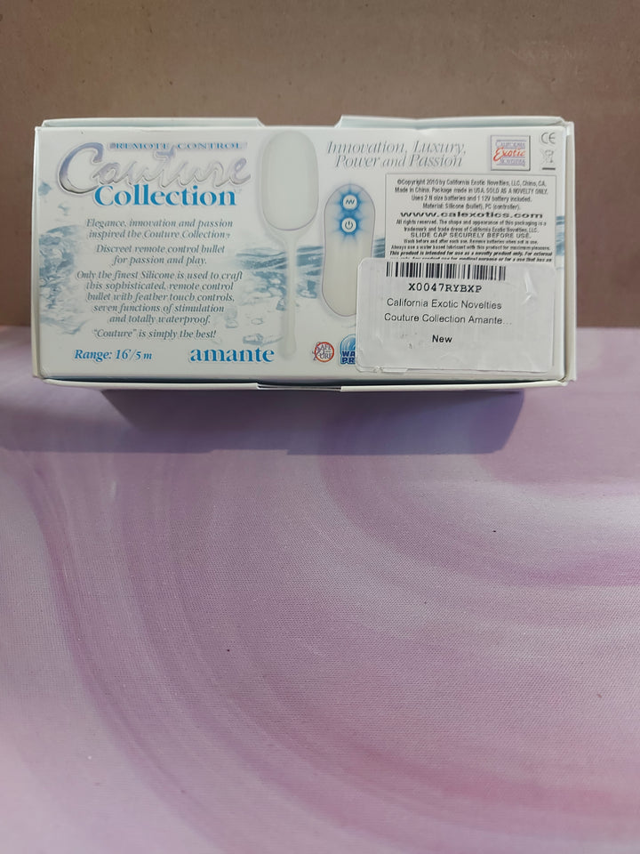 AD-50: California Exotic Couture Collection: Amante Remote Control Egg - White
