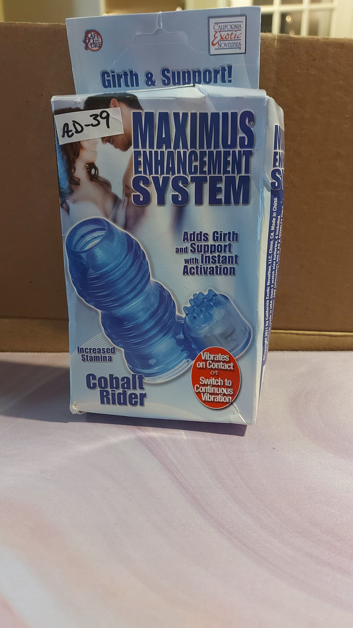 AD-39: California Exotic Novelties Maximus Enhancement System - Cobalt Rider, Blue