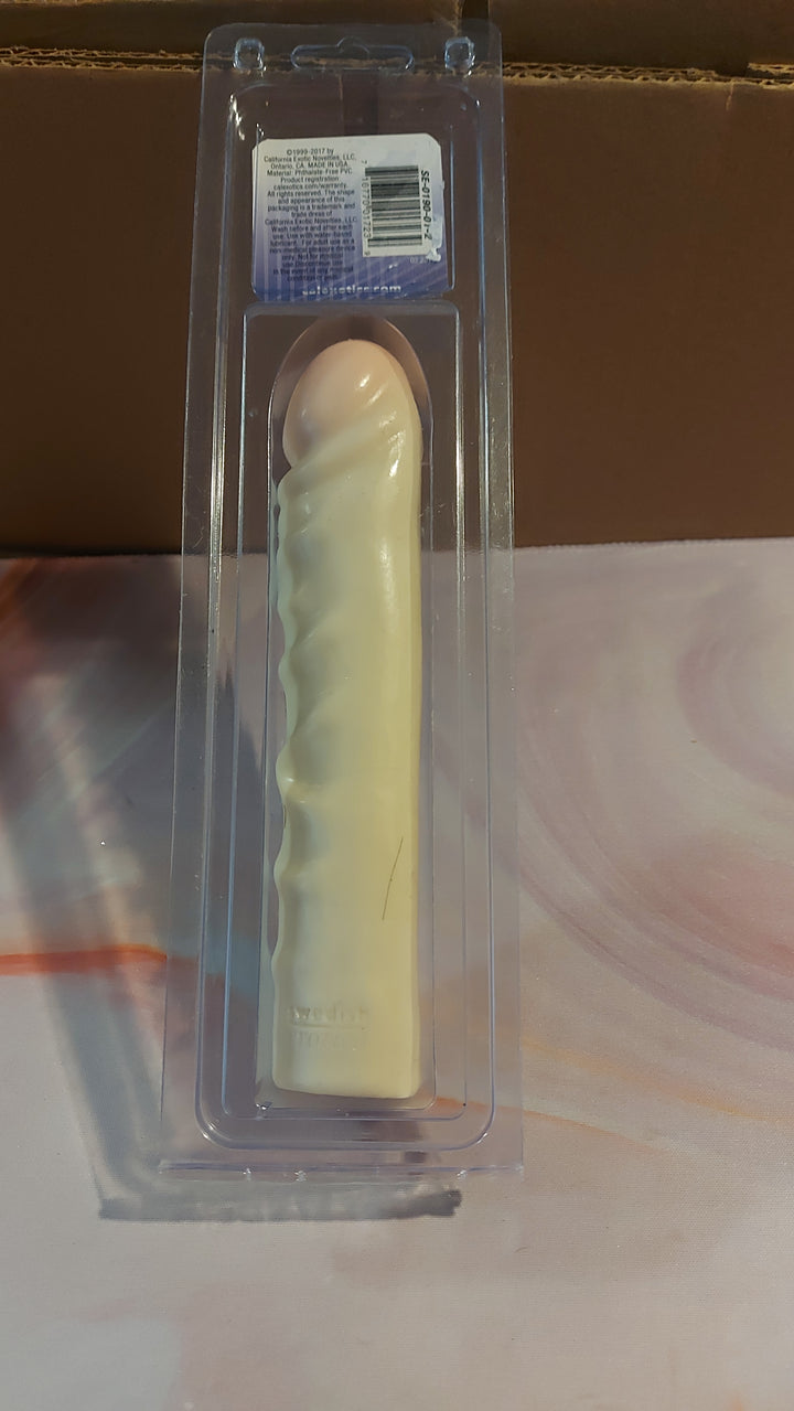 AD-36: California Exotic Novelties Ivory Duo 7.5" Jr. Dong