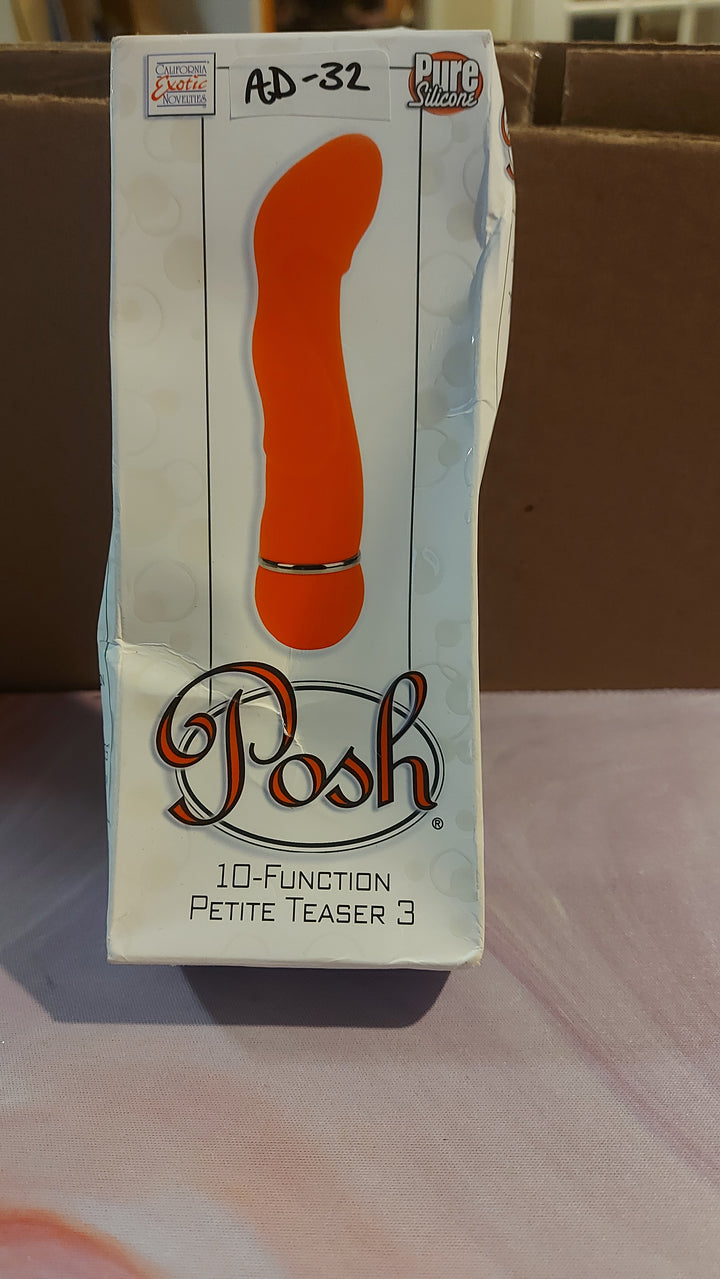 AD-32: California Exotic Novelties Posh 10-function Petite Teaser 3 - Orange