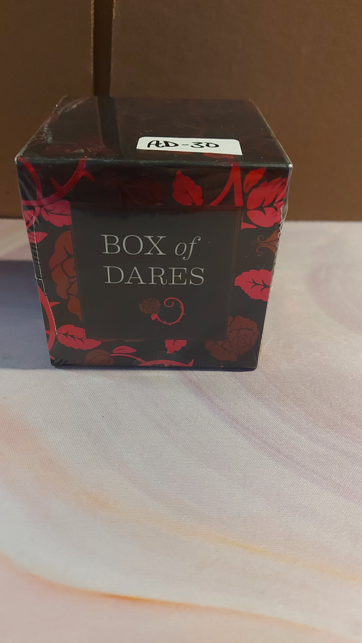 AD-30: Box of Dares: 100 Sexy Prompts for Couples (Game for Couples, Adult Card Game, Sexy Prompts for Romance)