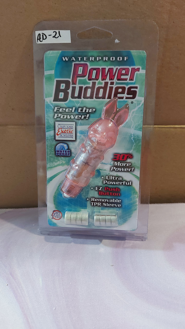 AD-21: California Exotic: Waterproof Power Buddies, Pink Rabbit