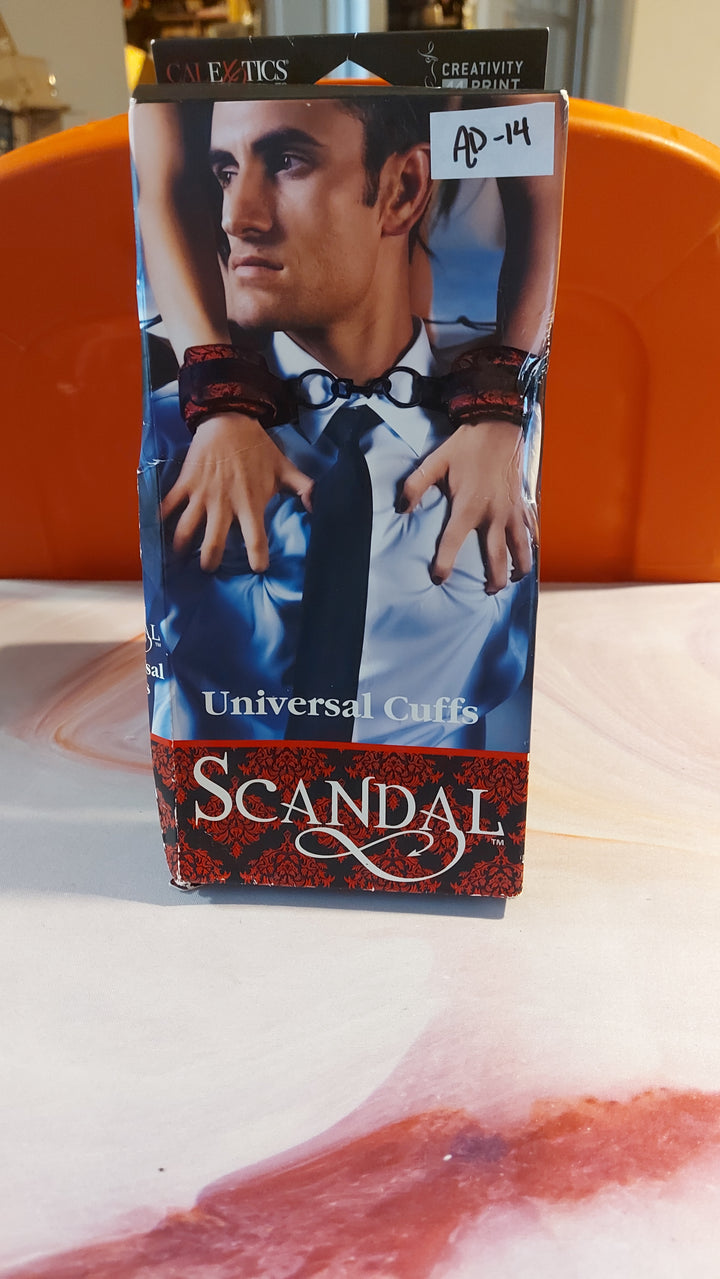 AD-14: California Exotic Novelties Scandal Universal Cuffs, Red