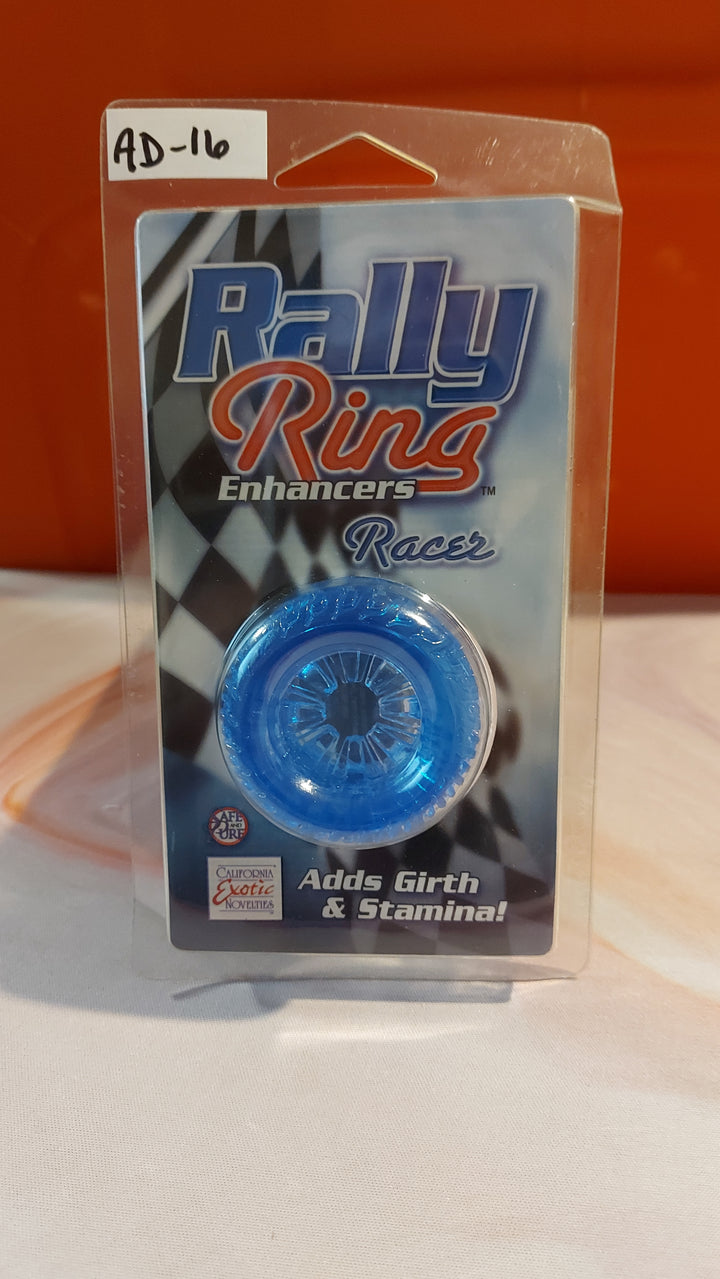 AD-16: California Exotic Novelties Rally Ring Enhancers - Racer, Blue