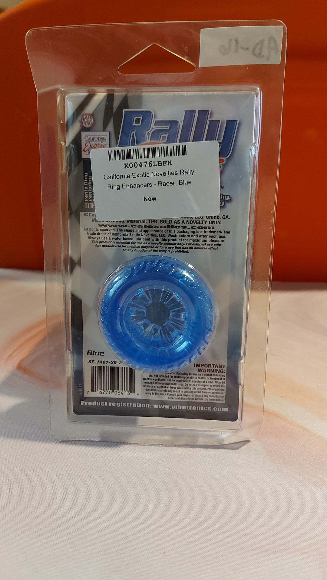 AD-16: California Exotic Novelties Rally Ring Enhancers - Racer, Blue