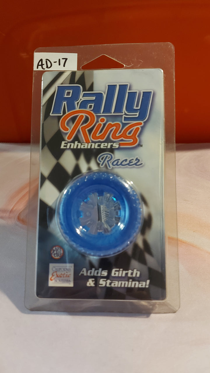 AD-17: California Exotic Novelties Rally Ring Enhancers - Racer, Blue