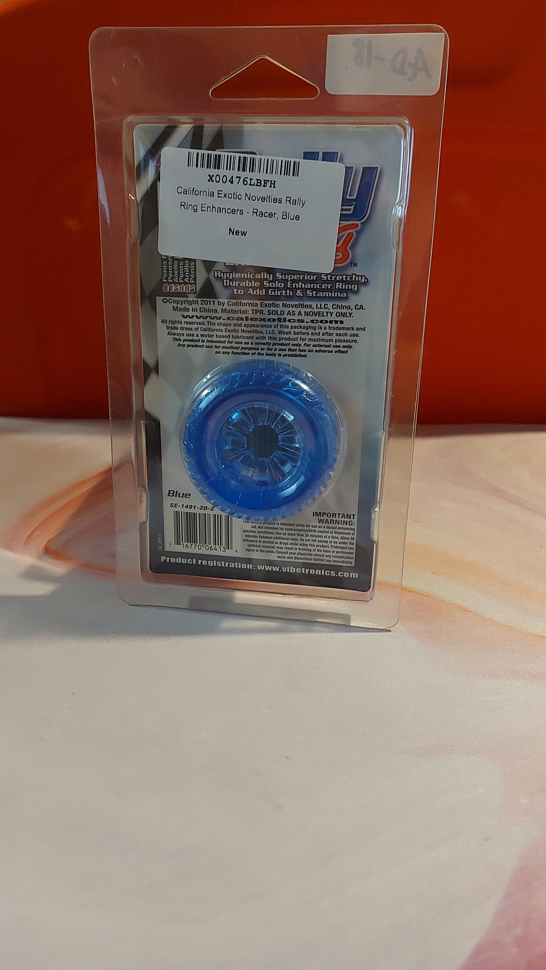 AD-18: California Exotic Novelties Rally Ring Enhancers - Racer, Blue