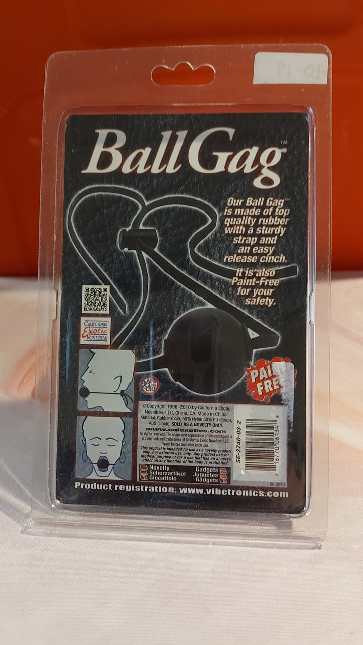 AD-19: California Exotic Novelties Ball Gag, Black
