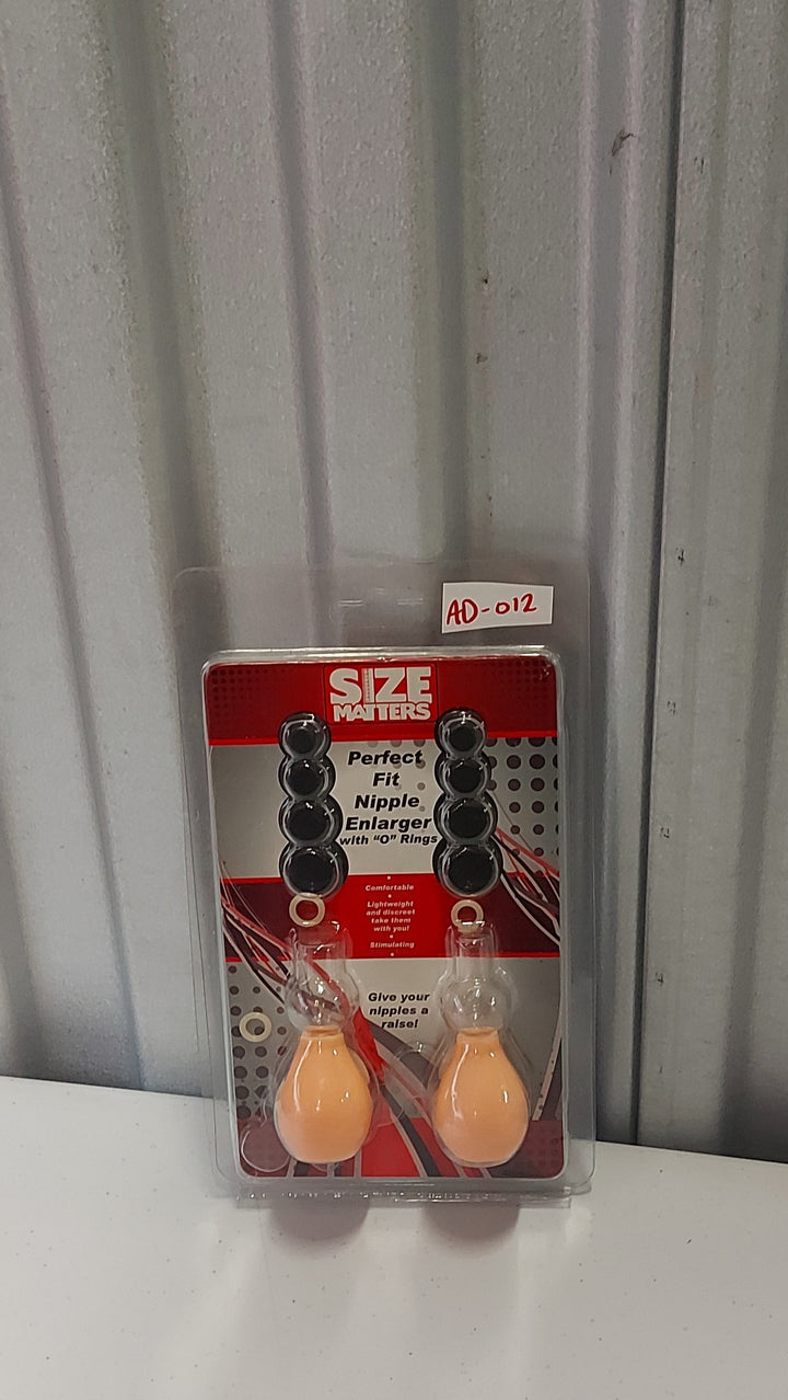 AD-012 Size Matters: Perfect Fit Nipple Enlarger Pumps With O Rings