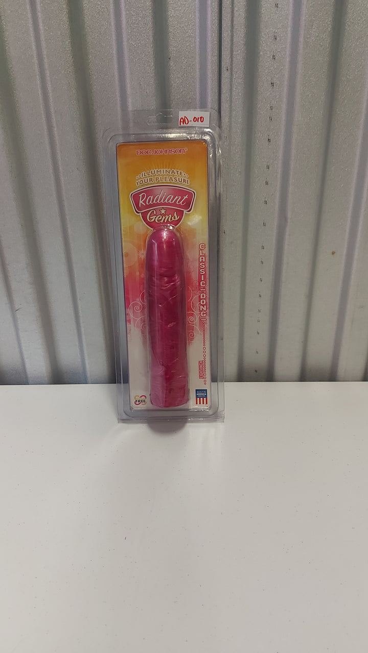 AD-010 Doc Johnson: Radiant Gems Classic Dong, Fuchsia