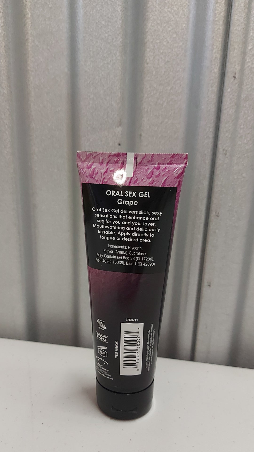 AD-032 Liquid Sex: Oral Sex GeL, Grape- 4 oz