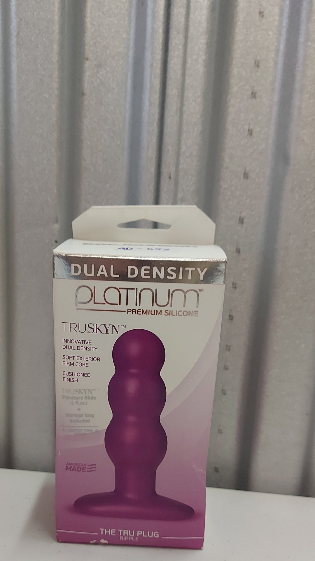 AD-033 Doc Johnson TRUSKYN: The Tru Plug (Ripple) - Purple