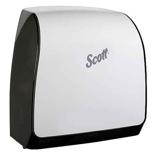 Scott® Slimroll™ Manual Towel Dispenser (47091), White, for Scott® Orange Core Towels, 12.65" x 13.02" x 7.18" (Qty 1)