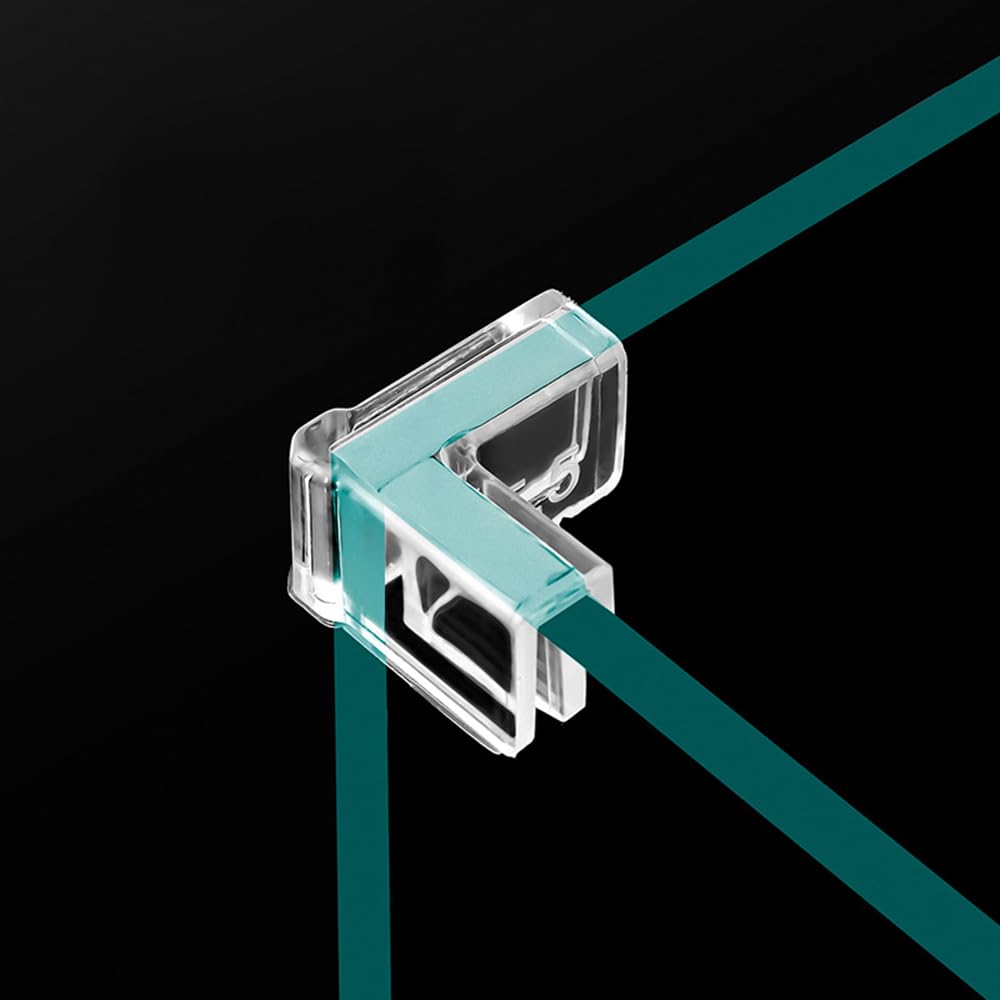 Fish Tank Corner Protector, 4 Packs Aquarium Anti-Collision Transparent Soft Protective Covers for 10mm Thick