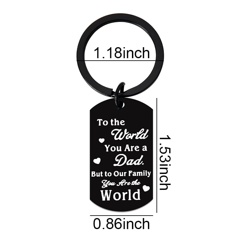 Happy Father's Day Gifts for Dad Daddy Birthday Gift from Daughter Son Best Dad Papa Ever Gifts for Men Father Bday Gifts for New Bonus Dad Father in Law Gift Ideas Engraved Dad Key Chains for Him
