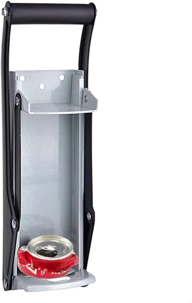 Home 16 oz Can Crusher for Recycling, Heavy Duty Wall Mounted Metal Beer Soda Seltzer Cans Compactor Recycling Plastic Bottles Smasher with Bottle Opener Tool (1 Pack)