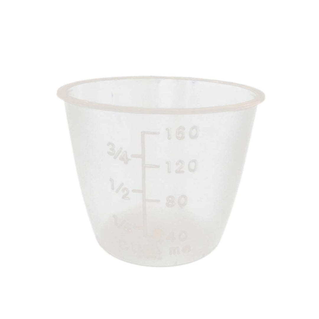 DOITOOL Stainless Steel Cookware 10 Pcs Rice Measuring Cup Food Grade Plastic Dry Liquid Ingredient Measuring Cup Rice Cooker Accessories for Kitchen 160ml Coffee Toppings