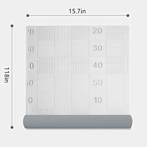 practicalWs Gray Matte Contact Paper 15.7" x118", Gray Peel and Stick Wallpaper for Removable Vinyl Film, Self Adhesive Wallpaper for Furniture and Wall