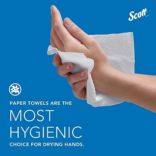 Scott® Slimroll™ Manual Towel Dispenser (47091), White, for Scott® Orange Core Towels, 12.65" x 13.02" x 7.18" (Qty 1)
