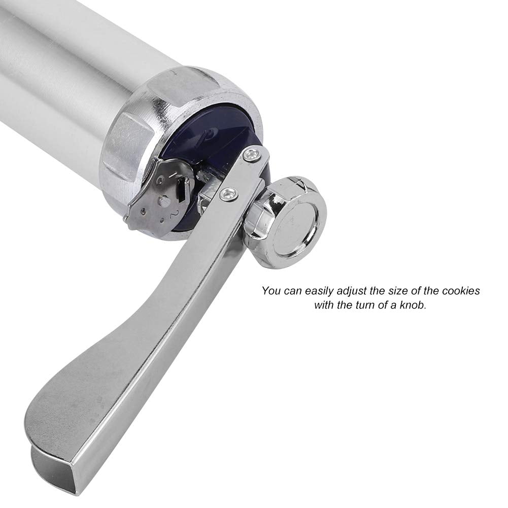 Aluminium Alloy Cookies Biscuits Press Maker Kit with Piping Nozzle Pastry Piping DIY Making Cake Baking Tool