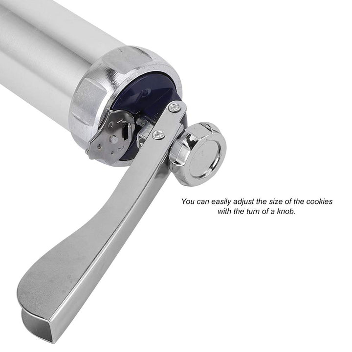 Aluminium Alloy Cookies Biscuits Press Maker Kit with Piping Nozzle Pastry Piping DIY Making Cake Baking Tool