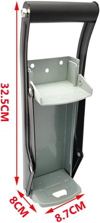 Home 16 oz Can Crusher for Recycling, Heavy Duty Wall Mounted Metal Beer Soda Seltzer Cans Compactor Recycling Plastic Bottles Smasher with Bottle Opener Tool (1 Pack)
