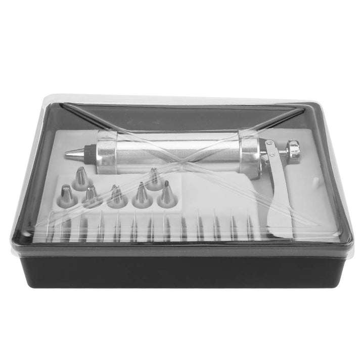 Aluminium Alloy Cookies Biscuits Press Maker Kit with Piping Nozzle Pastry Piping DIY Making Cake Baking Tool