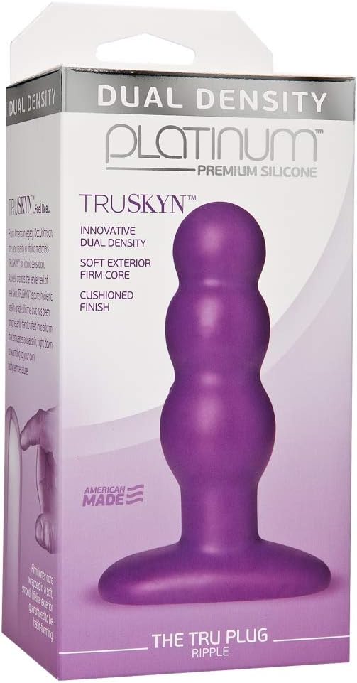 AD-033 Doc Johnson TRUSKYN: The Tru Plug (Ripple) - Purple