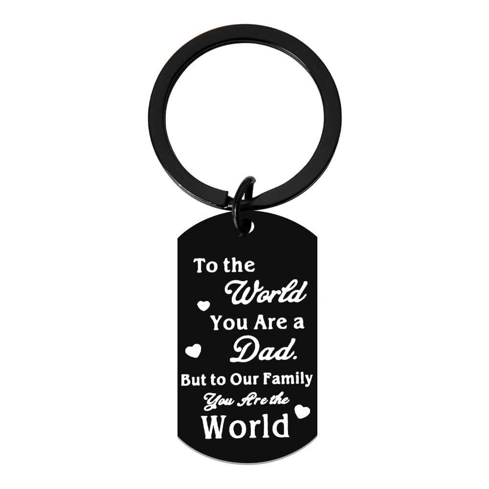 Happy Father's Day Gifts for Dad Daddy Birthday Gift from Daughter Son Best Dad Papa Ever Gifts for Men Father Bday Gifts for New Bonus Dad Father in Law Gift Ideas Engraved Dad Key Chains for Him