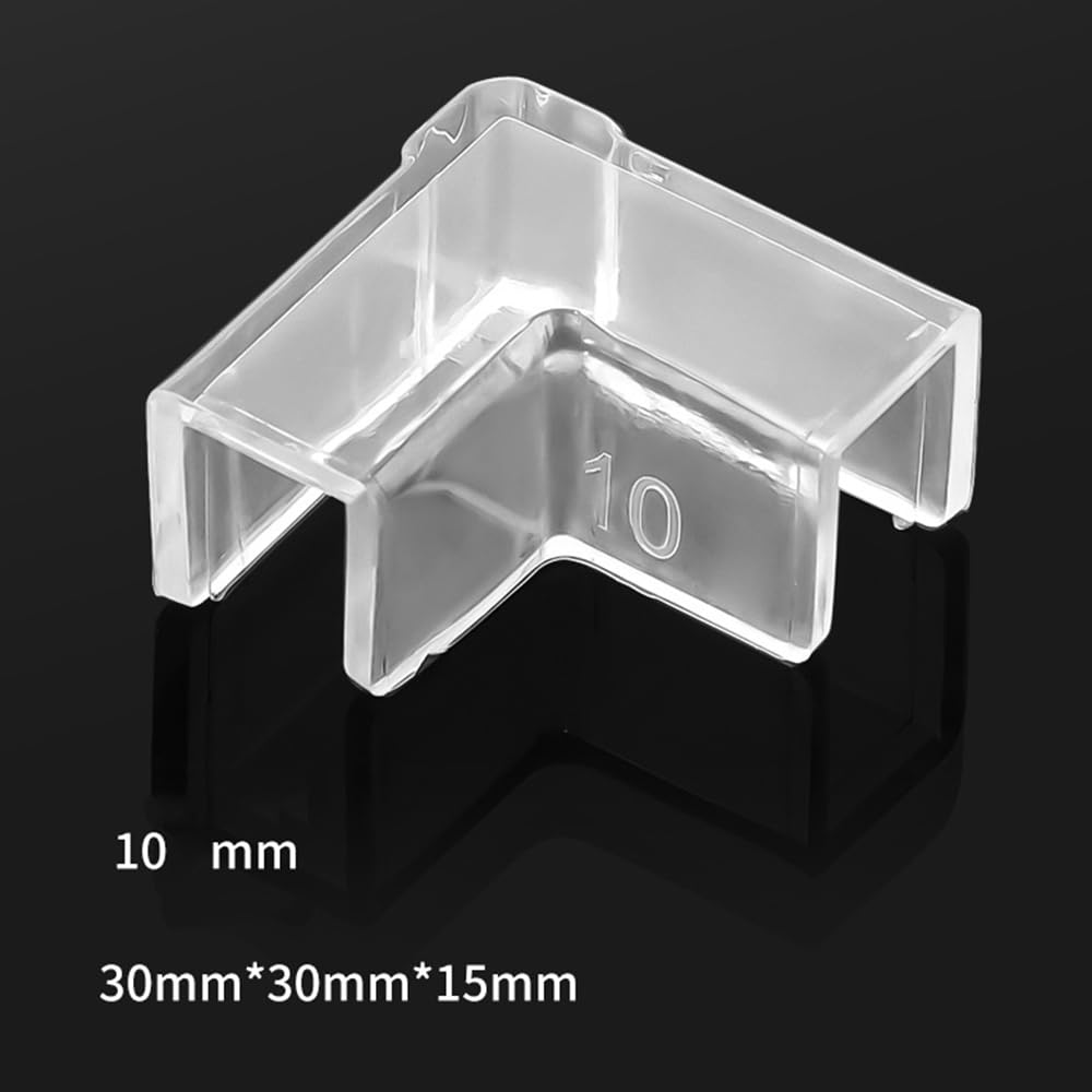 Fish Tank Corner Protector, 4 Packs Aquarium Anti-Collision Transparent Soft Protective Covers for 10mm Thick