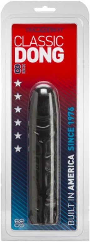 AD-031 Doc Johnson: Classic Dildo, Black, 8-Inch