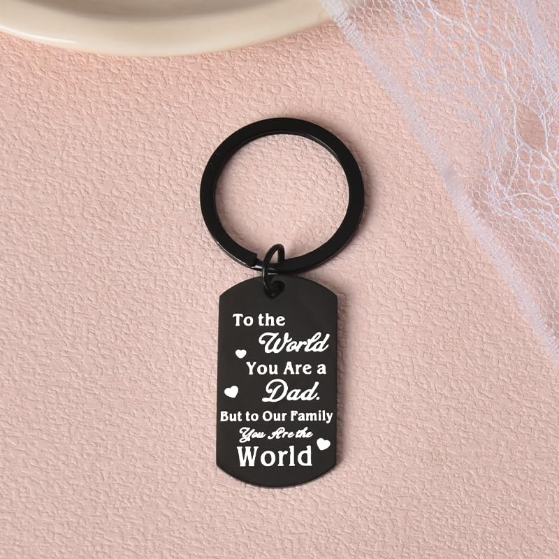 Happy Father's Day Gifts for Dad Daddy Birthday Gift from Daughter Son Best Dad Papa Ever Gifts for Men Father Bday Gifts for New Bonus Dad Father in Law Gift Ideas Engraved Dad Key Chains for Him