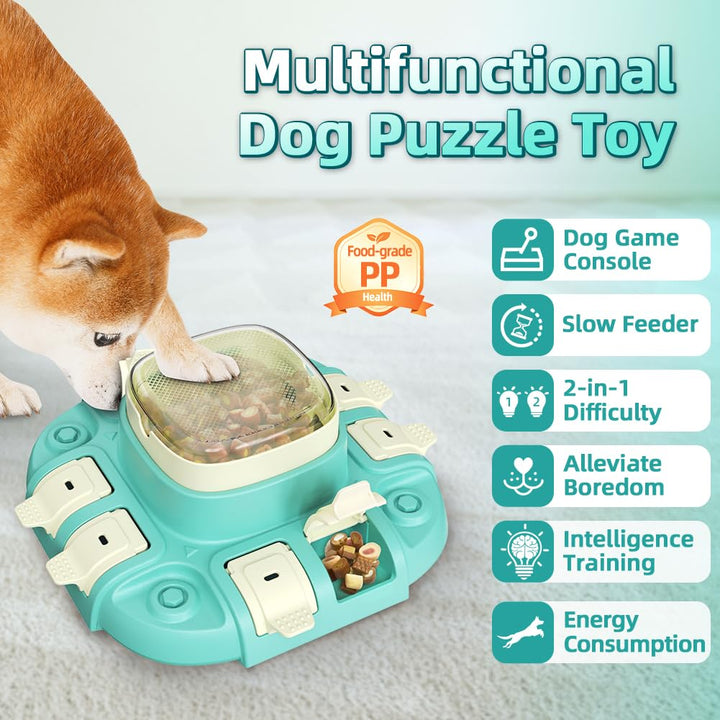 CAROZEN Dog Puzzle Toys, Slow Feeder, Treat Dispensing Feature, Ideal for IQ Training and Entertainment, Suitable for All Dog Breeds