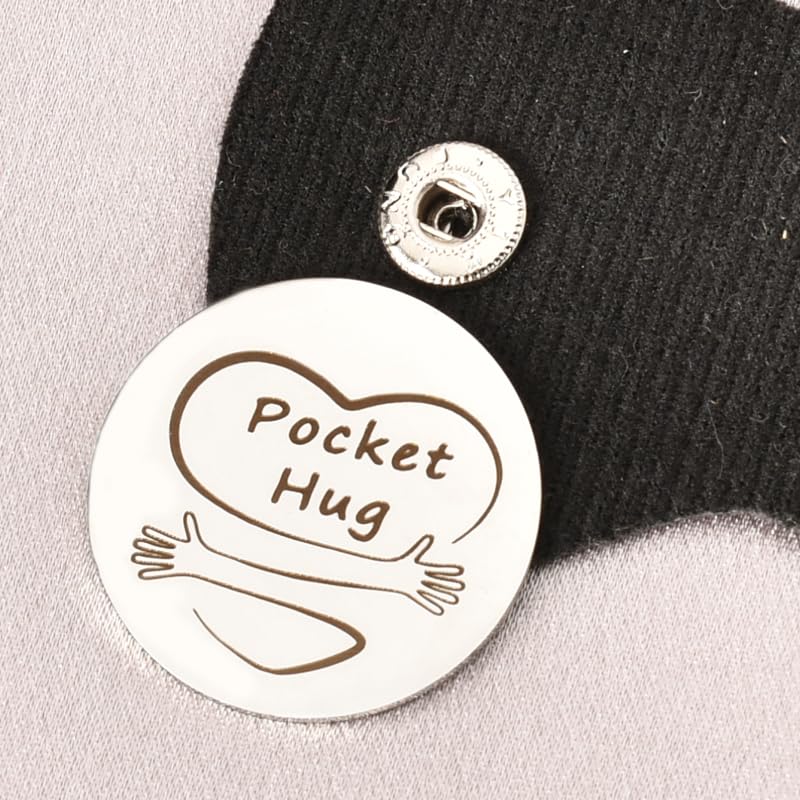 Aunt Christmas Birthday Gifts from Nephew Niece, Aunt Pocket Token Hug Keychain for Aunts Aunty Auntie Long Distance Relationship Gift for Women Double Side Keychain With PU Leather Keychains