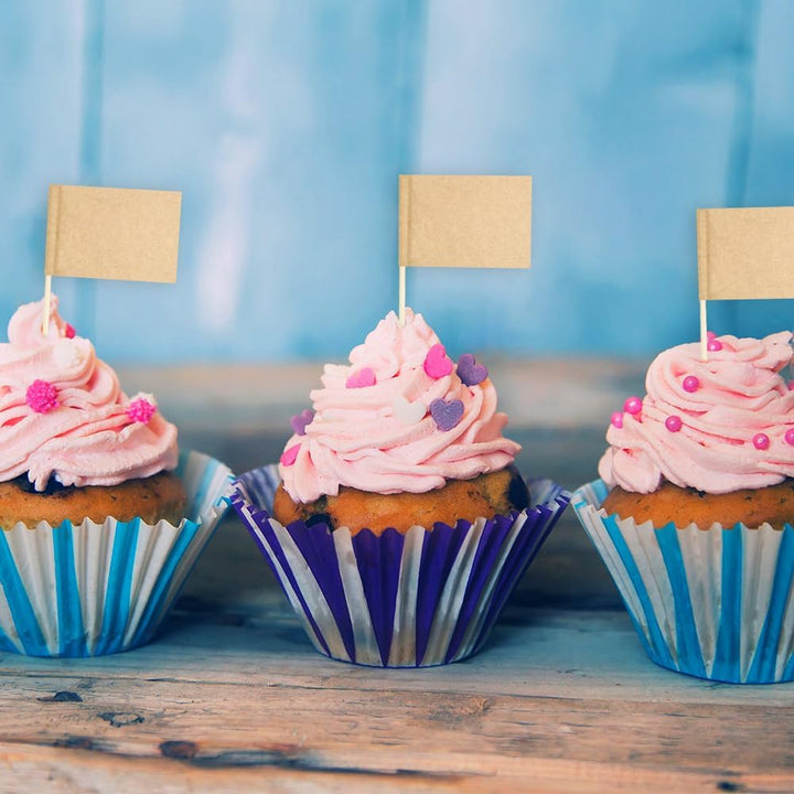 Toothpicks Flag Cheese Markers Food Labels for Party Buffet Cupcake Toppers Charcuterie Board Supplies DIY 100 Pcs Fancy Toothpicks for Appetizers