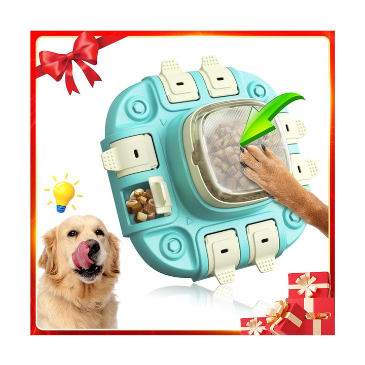 CAROZEN Dog Puzzle Toys, Slow Feeder, Treat Dispensing Feature, Ideal for IQ Training and Entertainment, Suitable for All Dog Breeds