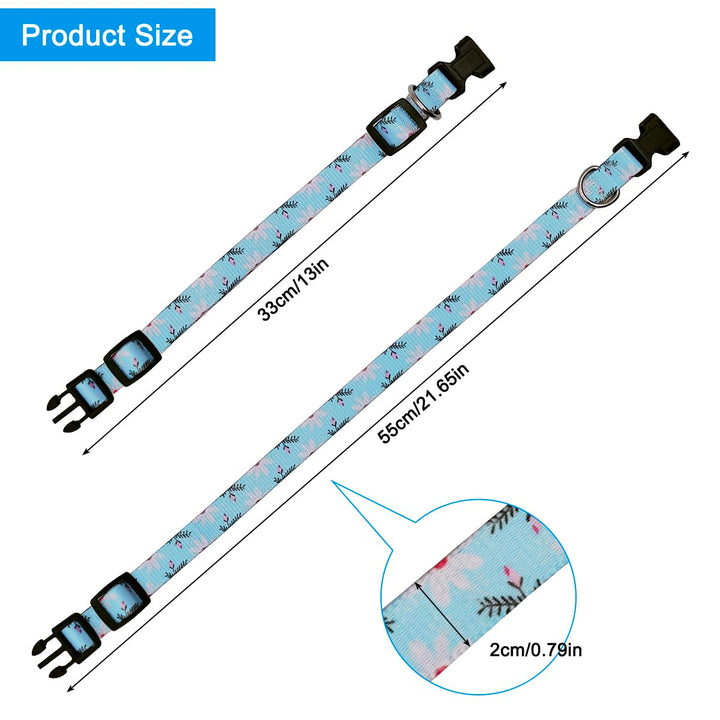 3 PCS Daisy Flower Pet Collar, lyfLux Adjustable Cute Collar for Medium Pet Cats and Dogs Daily Use (33cm/13inch~55cm/21.6inch, M)