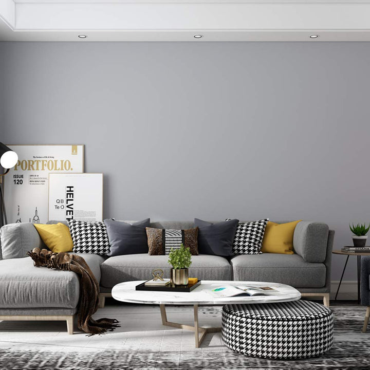 practicalWs Gray Matte Contact Paper 15.7" x118", Gray Peel and Stick Wallpaper for Removable Vinyl Film, Self Adhesive Wallpaper for Furniture and Wall