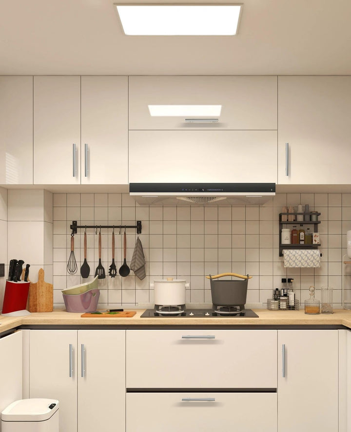 Vepagoo 20 Pack 6-2/5" Brushed Nickel Cabinet Handles Drawer Pulls – 4 inch Hole Center Silver Stainless Steel Handle Pull for Kitchen, Bathroom, Wardrobes, Tv Cabinets – Poignée Armoire Cuisine