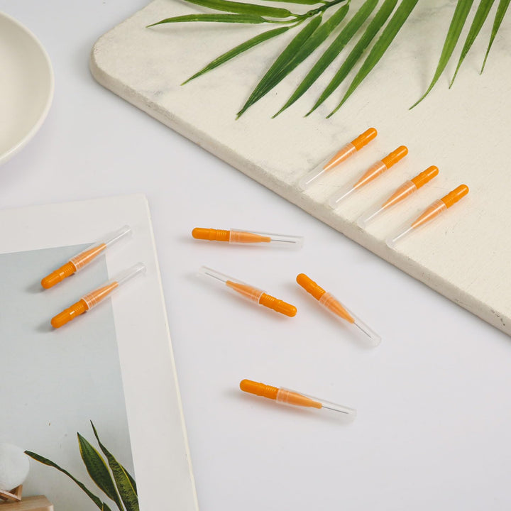 10pcs Shower Head Cleaning Brush, Small Hole Nozzle Cleaning Needle Brush with 10 Stainless Steel Pin Picks Gap Hole Anti-Clogging Cleaner Tool Brush for Car Printer Tubes (Orange)