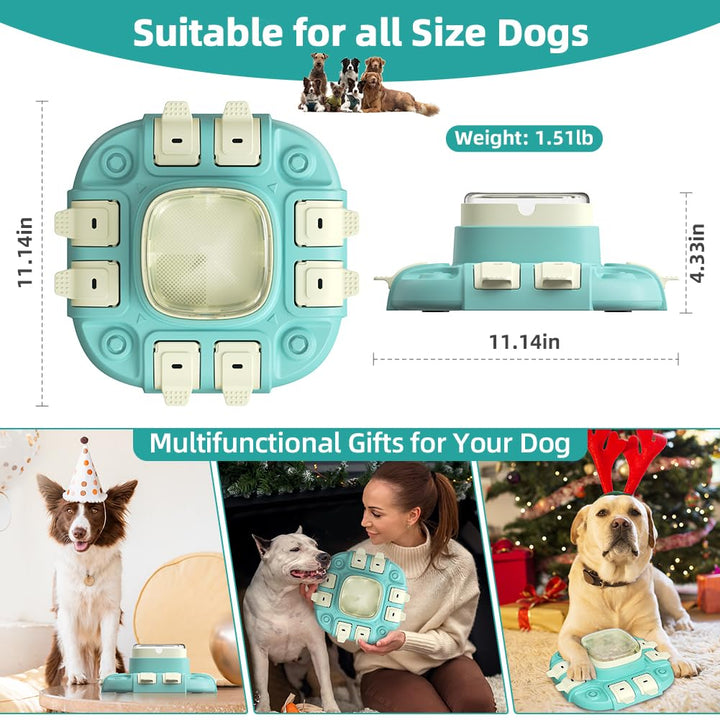 CAROZEN Dog Puzzle Toys, Slow Feeder, Treat Dispensing Feature, Ideal for IQ Training and Entertainment, Suitable for All Dog Breeds