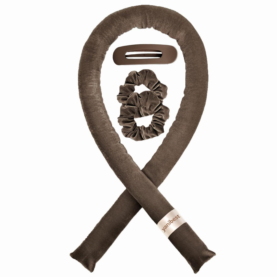 YANIBEST Heatless Hair Curler to Sleep in, Overnight curl headband, No Heat Hair Curler Set with Hair Clip Scrunchies for Styling