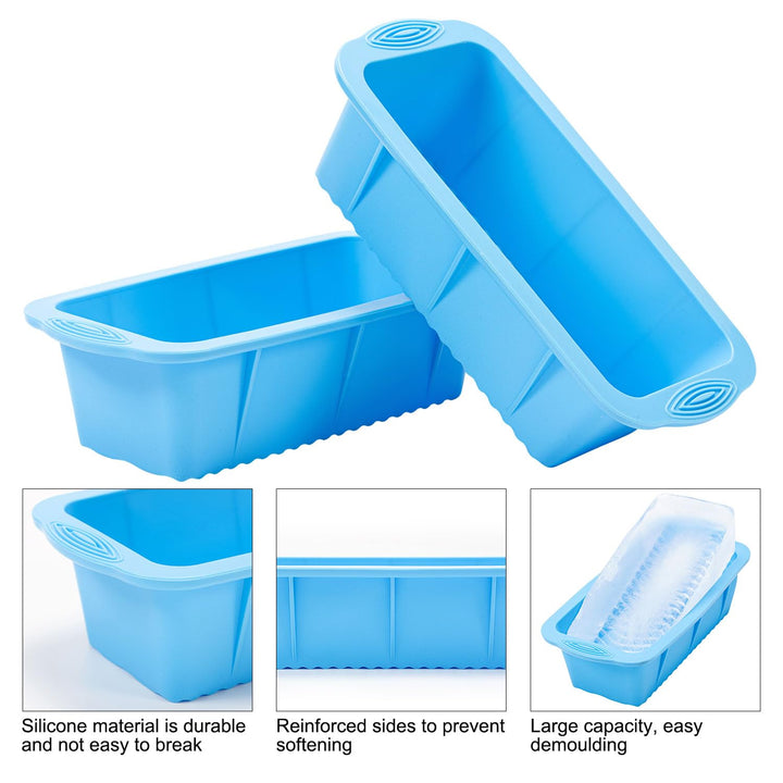 4 Pack Large Ice Cube Mold, Silicone Ice Cube Trays for Freezer, Easy Release Reusable Molds Making 4.5 lbs Ice Cubes for Ice Bath Cold Plunge Tub or Coolers