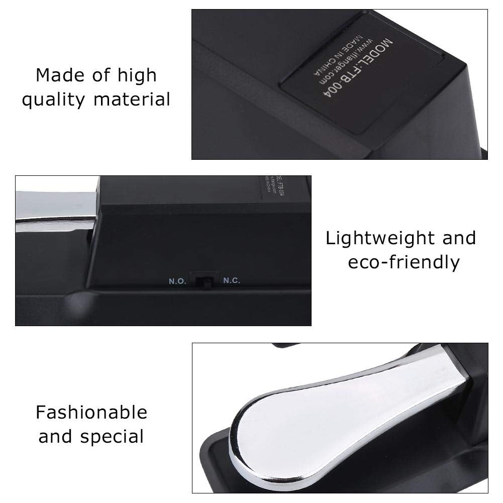 Keyboard Damper Pedal, 170cm Cable Anti-Slip Metal Electric Piano Suistain Pedal for