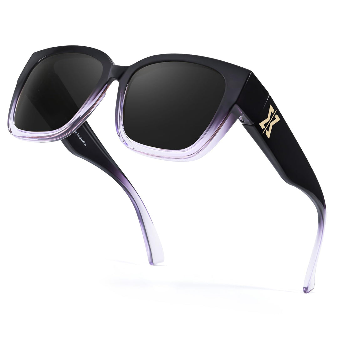 Myiaur Night Driving Glasses for Women, Anti Glare Night Vision Glasses Polarized Yellow Nighttime Glasses UV400 Protection